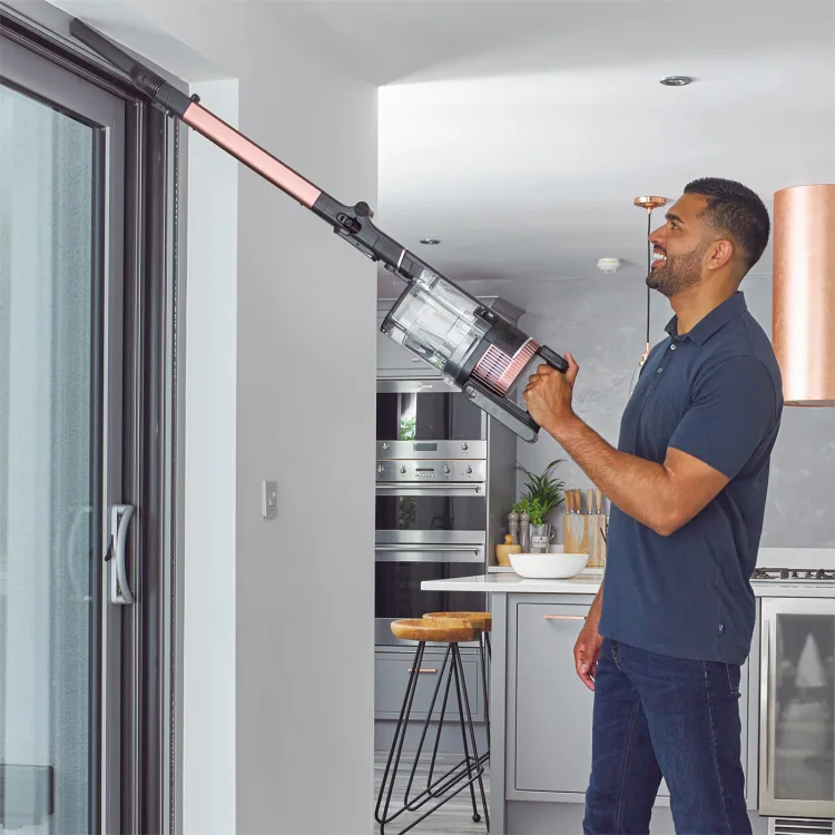 Shark Stratos 0.7L Anti Hair Wrap Plus Cordless Vacuum Cleaner - Charcoal Grey & Rose Gold | IZ400UK from Shark - DID Electrical