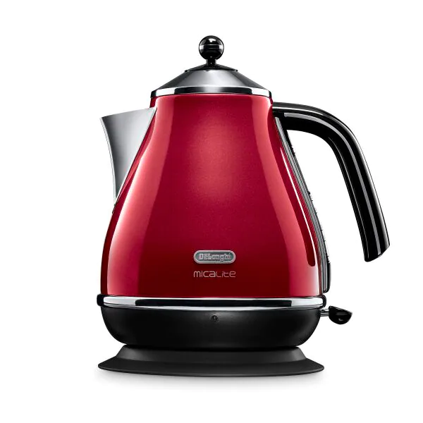 DeLonghi Icona Micalite 1.7L 2000W Jug Kettle - Red | KBOM3001.R from DeLonghi - DID Electrical