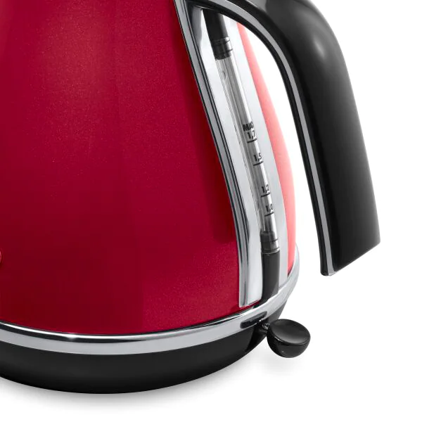 DeLonghi Icona Micalite 1.7L 2000W Jug Kettle - Red | KBOM3001.R from DeLonghi - DID Electrical