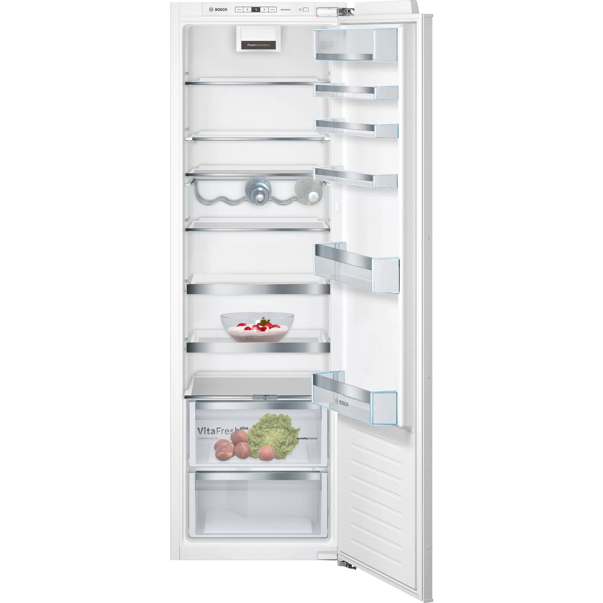 Bosch Series 6 319L Built-In Larder Fridge - White | KIR81AFE0G from Bosch - DID Electrical