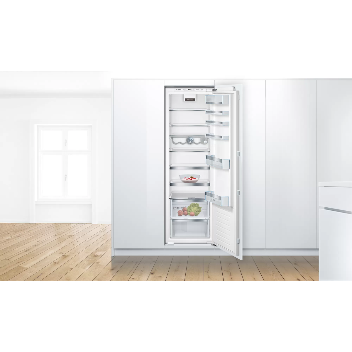 Bosch Series 6 319L Built-In Larder Fridge - White | KIR81AFE0G from Bosch - DID Electrical