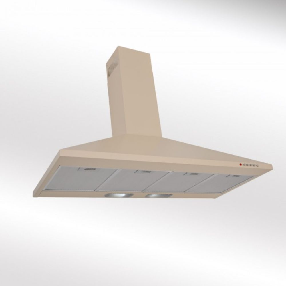 Open Boxed/Ex-Display - Luxair 100CM Traditional Pyramid Chimney Cooker Hood - Cream | LA-100-STD-CR from Luxair - DID Electrical