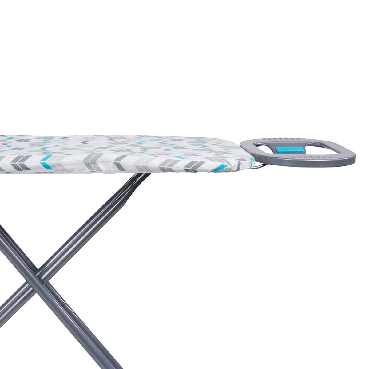 Beldray 137 x 38cm Adjustable Iron Rest Ironing Board - Grey/Turquoise | LA024398AREWU7 from Beldray - DID Electrical
