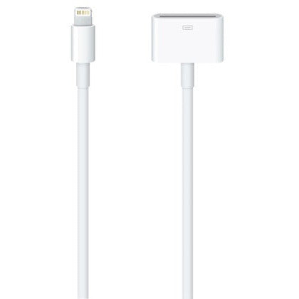 Apple 20CM Lightning to 30-Pin Adapter Cable - White | MD824ZM/A from Apple - DID Electrical
