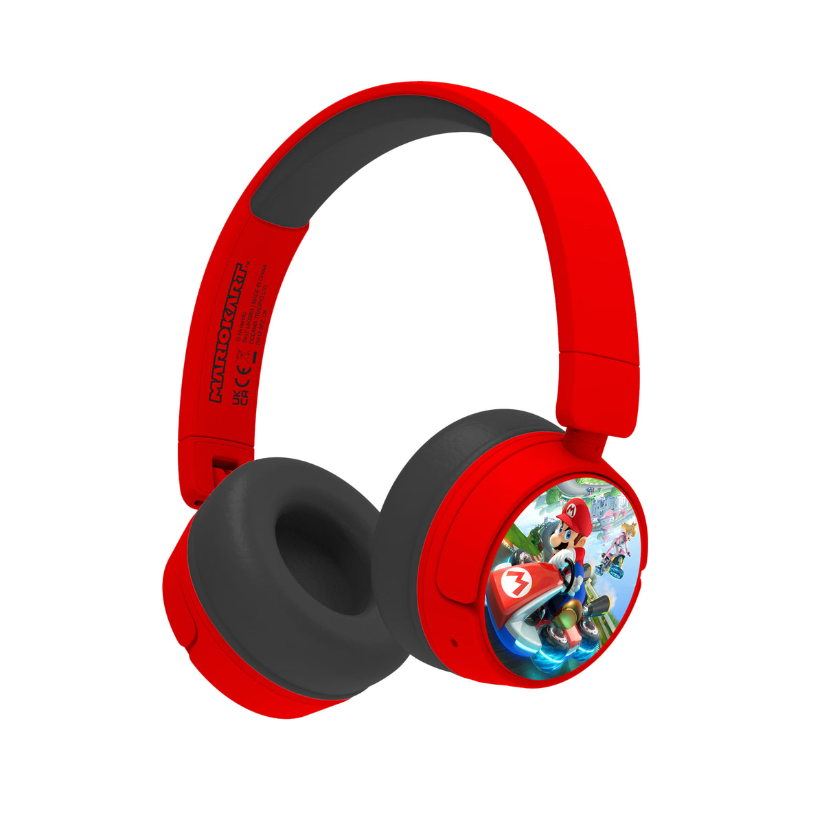 OTL Mario Kart Kids Over-Ear Wireless Headphones - Red | MK0983 from OTL - DID Electrical