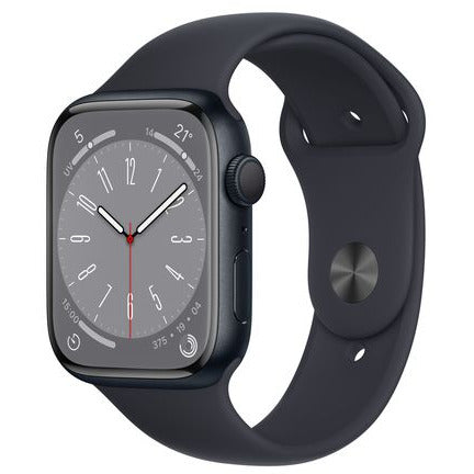 Apple Watch Series 8 45MM Aluminium Case with Midnight Sports Band - Midnight | MNP13B/A (7670855041212)