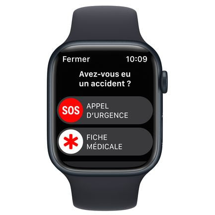 Apple Watch Series 8 45MM Aluminium Case with Midnight Sports Band - Midnight | MNP13B/A (7670855041212)
