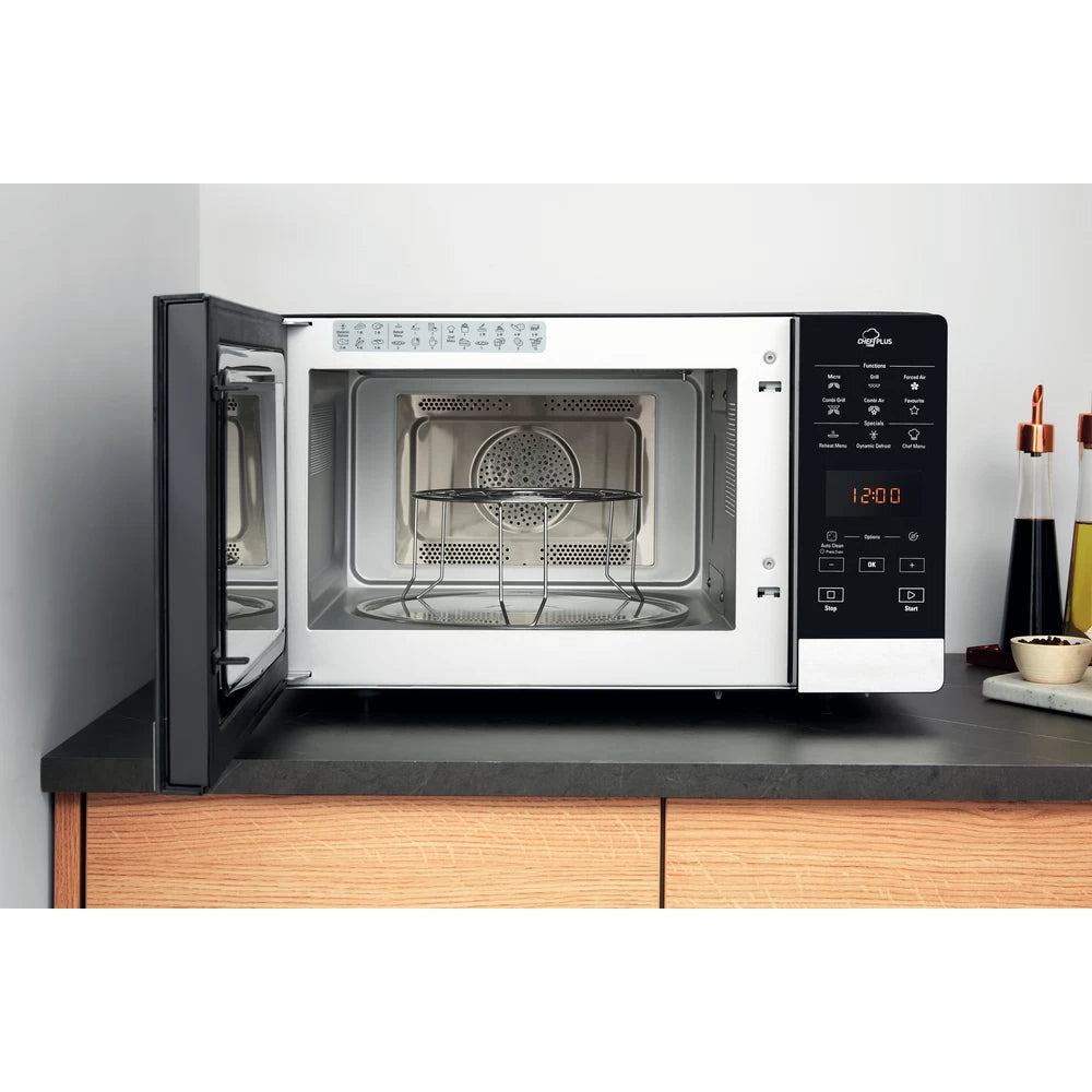 Hotpoint 25L Freestanding Electric Microwave - Black | MWH2734B from Hotpoint - DID Electrical