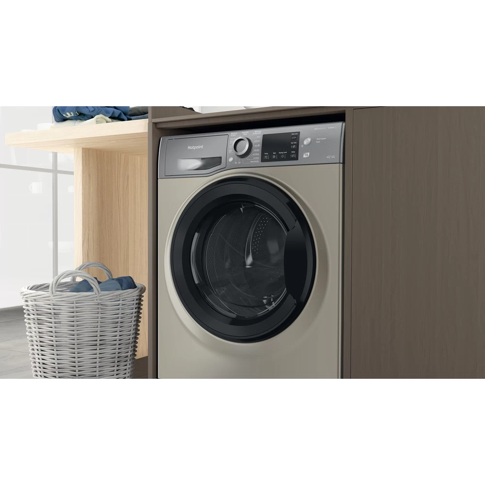 Open Boxed/ Ex-Display - Hotpoint 9KG/6KG 1400 Spin Freestanding Washer Dryer - Graphite | NDB9635GKUK from Hotpoint - DID Electrical