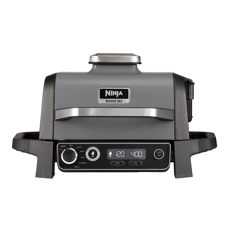Ninja Woodfire 2400W Outdoor Electric BBQ Grill & Smoker - Grey & Black | OG701UK from Ninja - DID Electrical