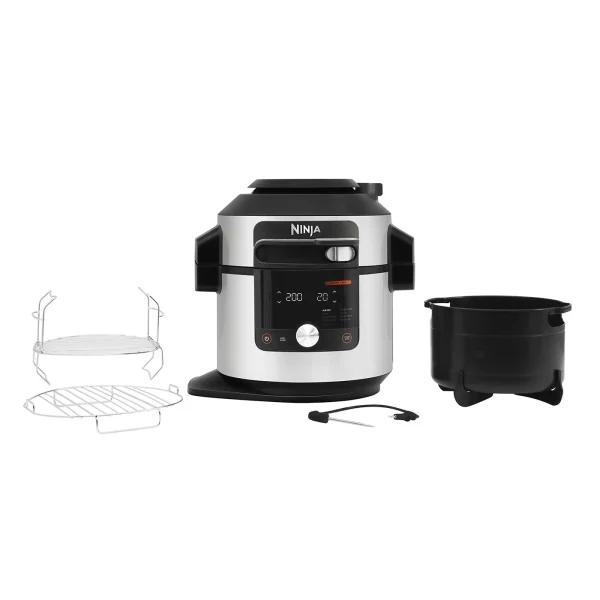 Ninja Foodi Max 7.5L 15-in-1 SmartLid Multi-Cooker - Silver & Black | OL750UK (7594920313020) ()