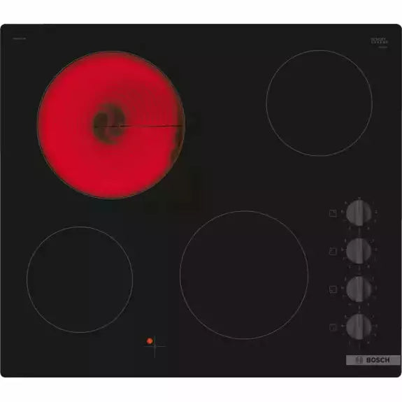 Bosch Serie 2 60CM 4 Zone Electric Ceramic Hob - Black | PKE611CA3E (7583559057596)
