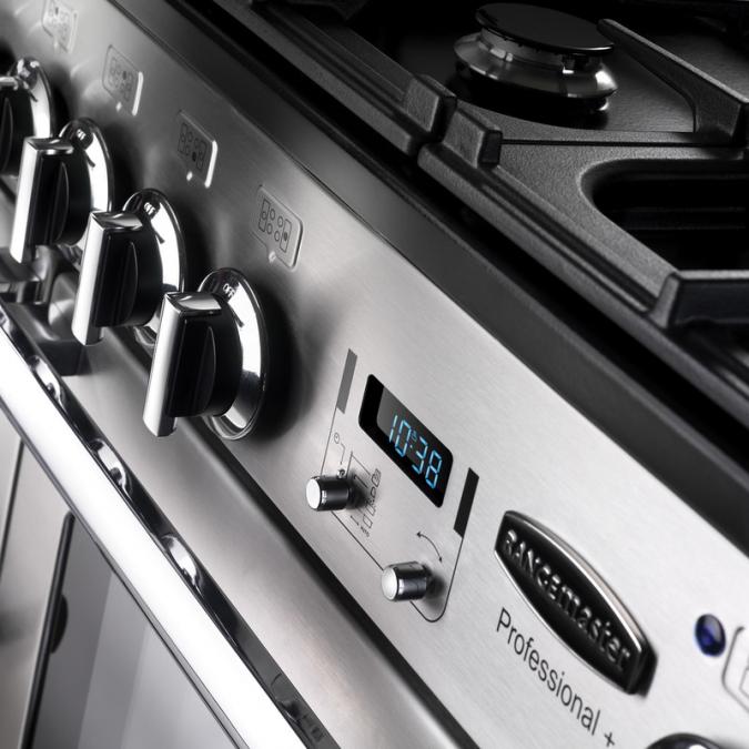 Rangemaster Professional+ 110cm Dual Fuel Range Cooker - Stainless Steel | PROP110DFFSS from Rangemaster - DID Electrical
