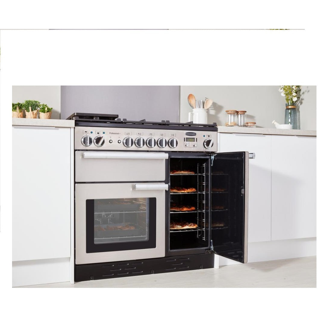 Rangemaster Professional+ 110cm Dual Fuel Range Cooker - Stainless Steel | PROP110DFFSS from Rangemaster - DID Electrical