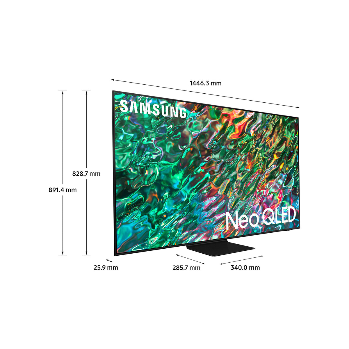 Samsung QN90B 65&quot; Neo QLED 4K HDR Smart TV - Black | QE65QN90BATXXU (7508141572284)