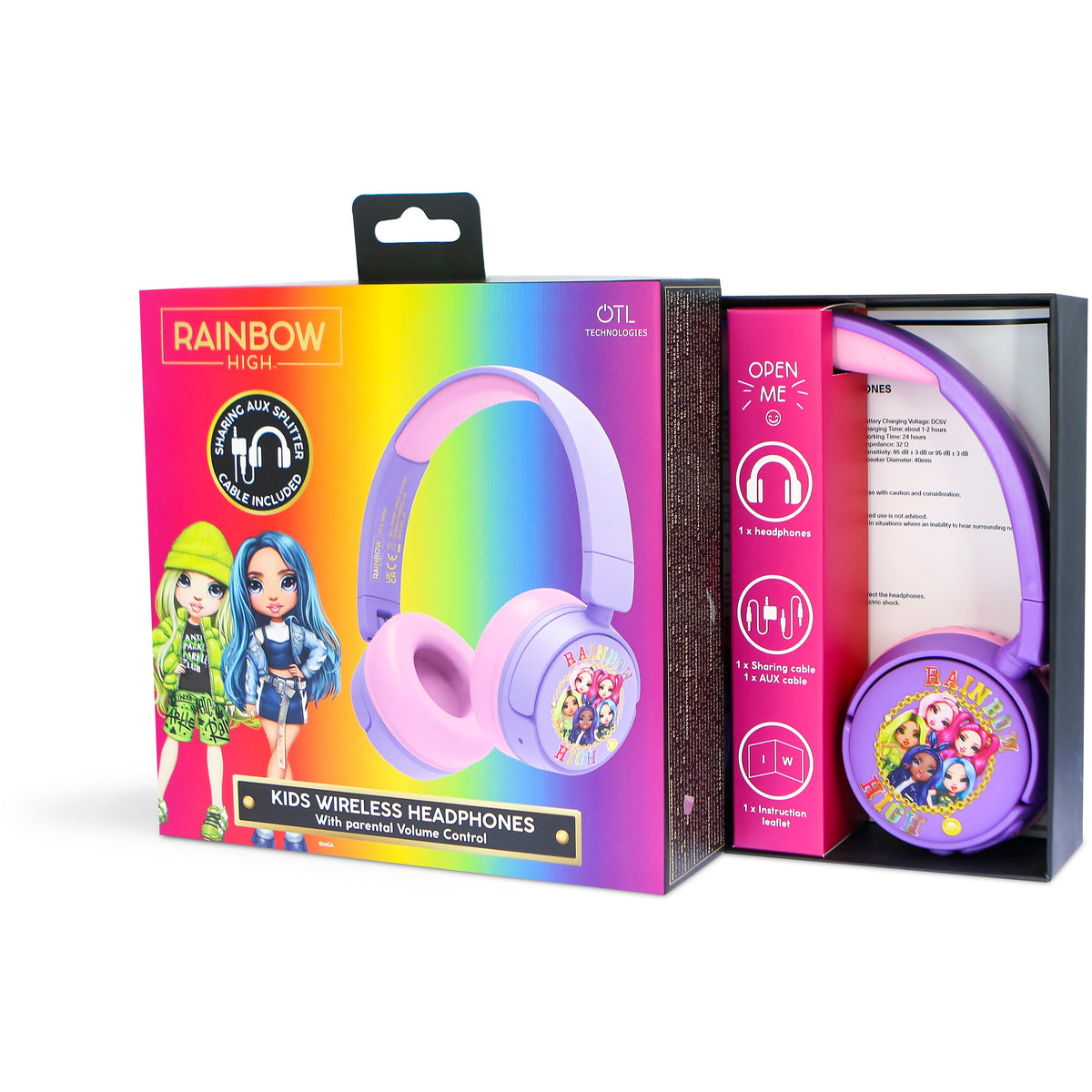 OTL Rainbow High Kids Wireless Headphones | RH0986 from OTL - DID Electrical