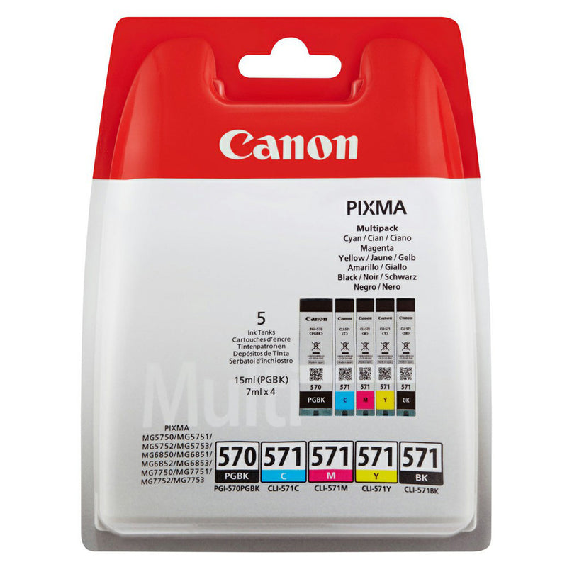 Canon PGI-570 / CLI-571 Ink Cartridges - Multipack | SCAN2216 (7653206622396)