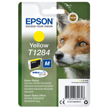 Epson T1284 3.5ml M Size Original Ink Cartridge - Yellow | SEPS0303 (7553498251452)