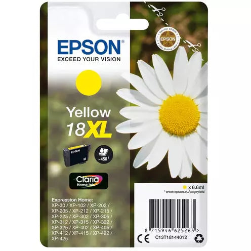 Epson Claria 18XL 6.6ml Original Ink Cartridge - Yellow | SEPS1053 from Epson - DID Electrical