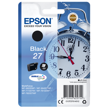 Epson 27 6.2ml Original Ink Cartridge - Black | SEPS1142 (7553498120380)