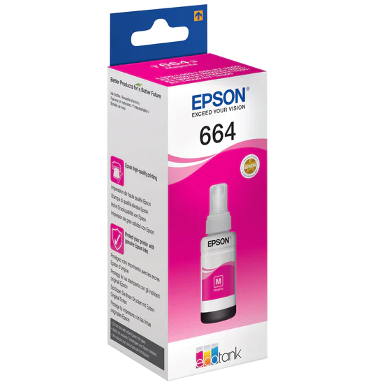 Epson T6643 70ml EcoTank Original Ink Bottle - Magenta | SEPS1178 from Epson - DID Electrical