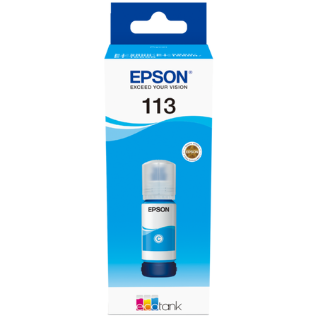 Epson 113 Original Ink Cartridge Bottle - Cyan | SEPS1487 (7530417848508)