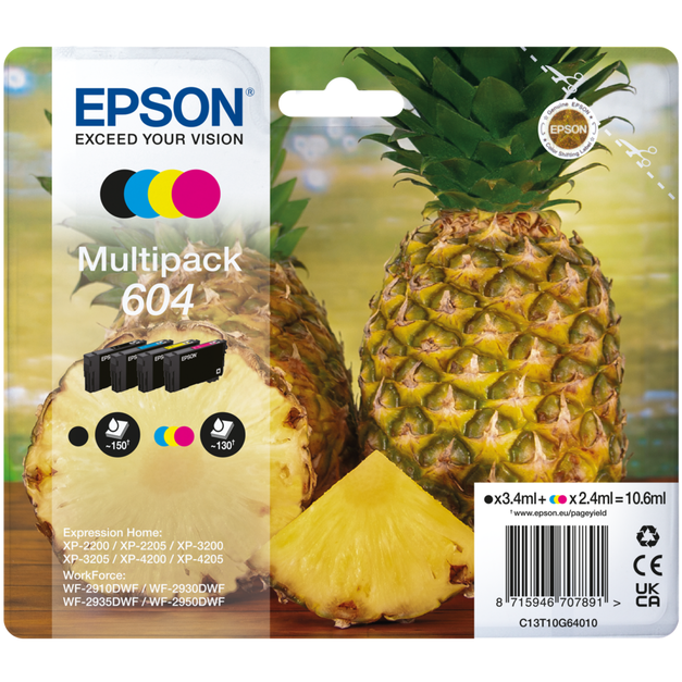 Epson 604 10.6ml Ink Cartridge - Multipack | SEPS1523 from Epson - DID Electrical
