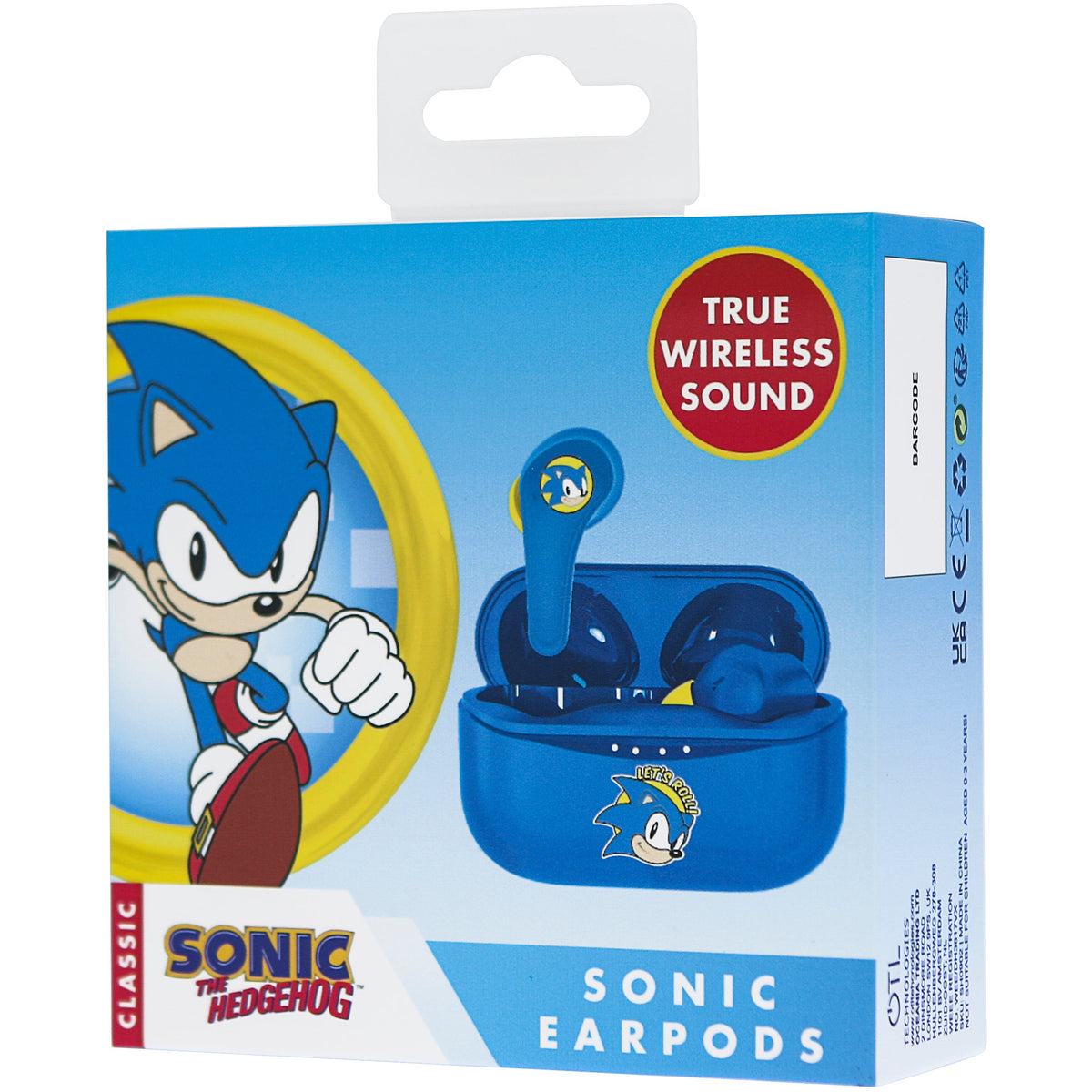 OTL SEGA Sonic The Hedgehog TWS Wireless Earphones - Blue | SHOO902 from OTL - DID Electrical