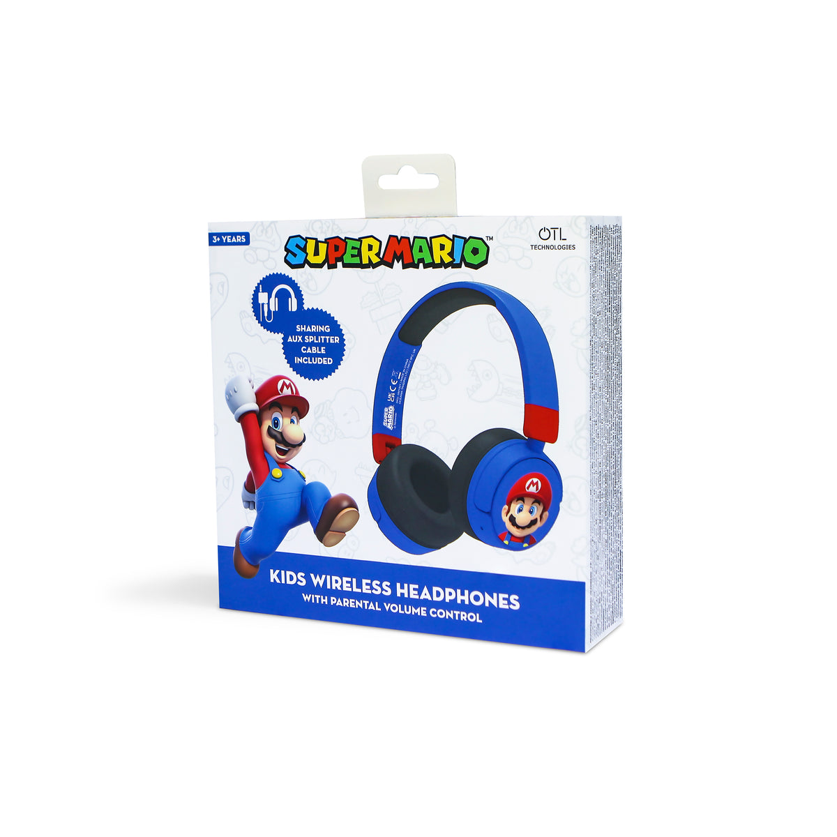 OTL Super Mario Kids Over-Ear Wireless Headphone - Blue | SM1001 from OTL - DID Electrical