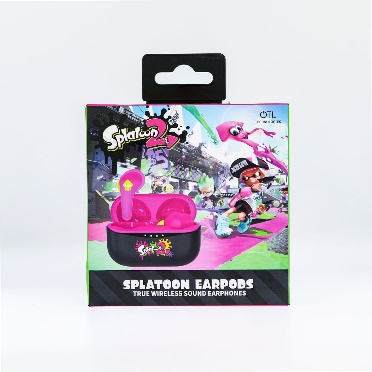 OTL Nintendo Spatoon 2 TWS In-Ear Wireless Earbuds - Pink &amp; Black | ST0884 from OTL - DID Electrical