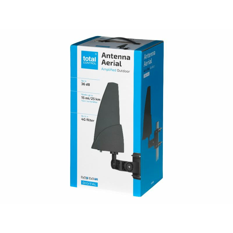 One For All Total Control Amplified Outdoor Antenna Aerial - Black | SV1295 (7628266504380)