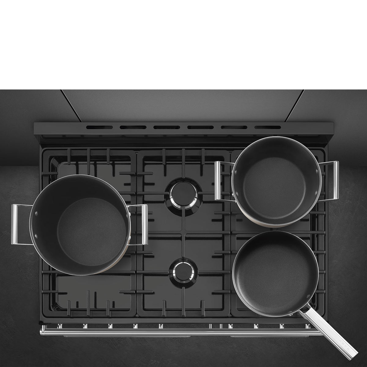 Smeg Symphony 90CM Freestanding Dual Fuel Range Cooker - Stainless Steel | SY93-1 (7552299565244)