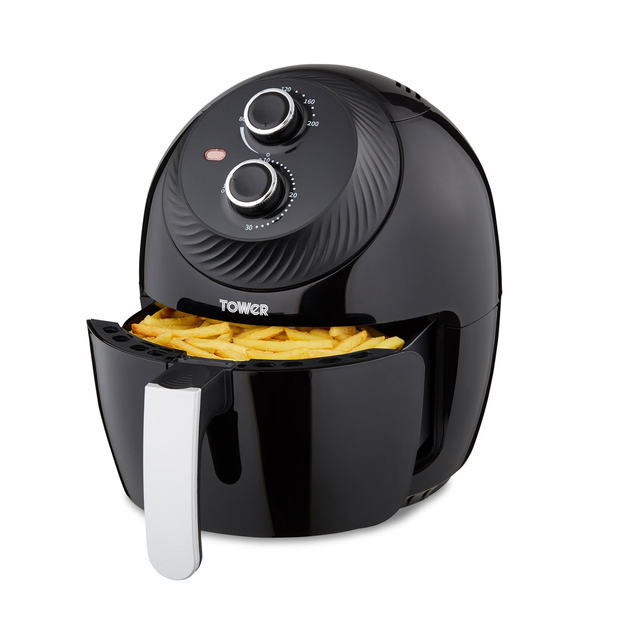 Tower Vortx 4L 1400W Manual Air Fryer - Black | T17082 (7658237460668)