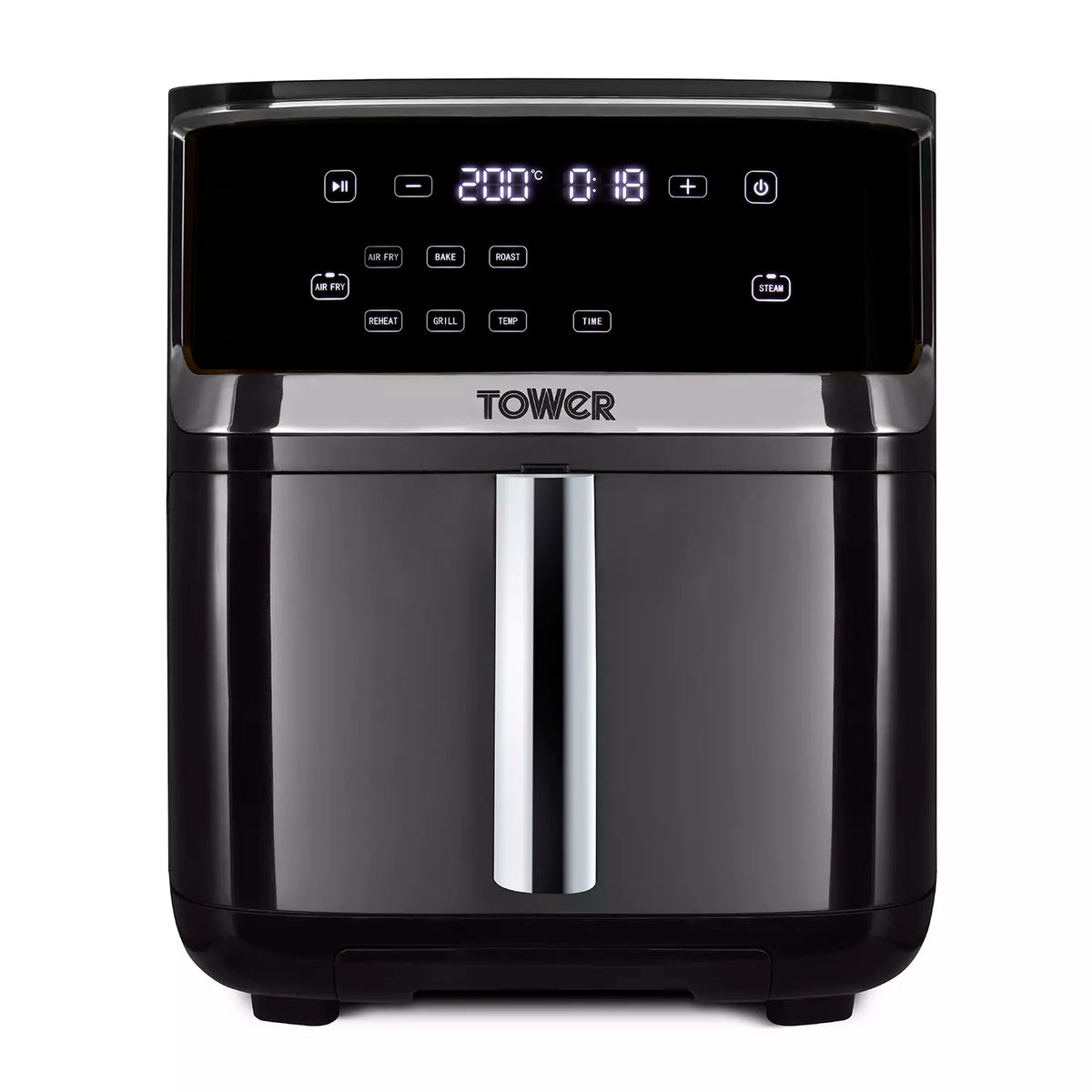 Tower Vortx 1700W 7L Steam Air Fryer - Black | T17101 from Tower - DID Electrical