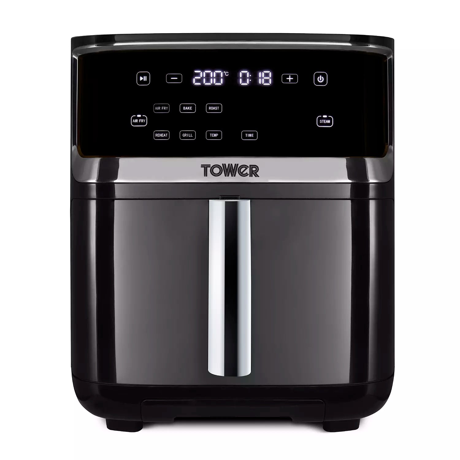 Tower Vortx 1700W 7L Steam Air Fryer - Black | T17101 from Tower - DID Electrical