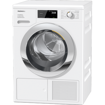 Miele T1 8KG Freestanding EcoSpeed Heat Pump Tumble Dryer - Lotus White | TEF 765 WP (7585530544316)