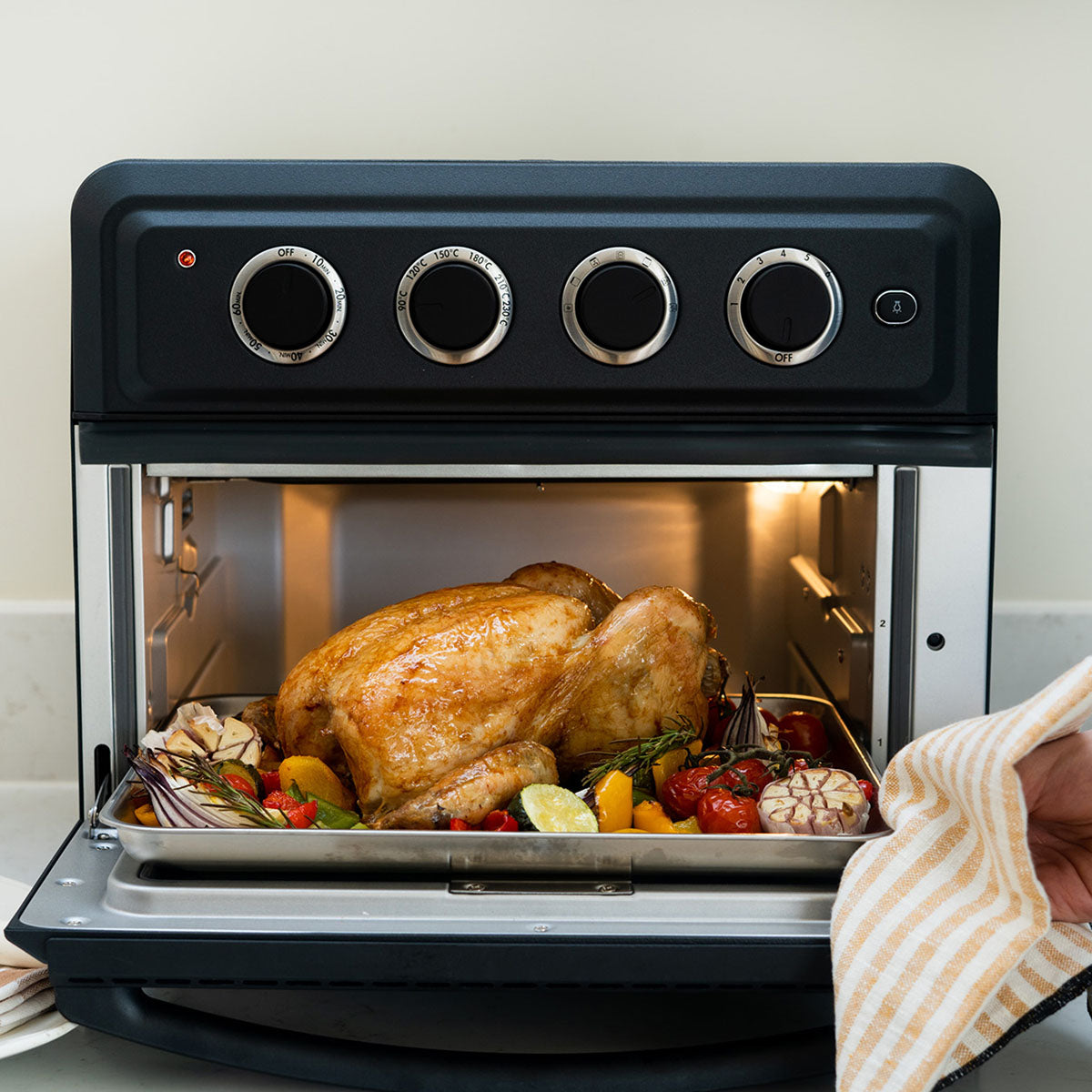 Open Boxed/ Ex-Display - Cuisinart 17L Mini Air Fryer Oven - Black | TOA60U from Cuisinart - DID Electrical