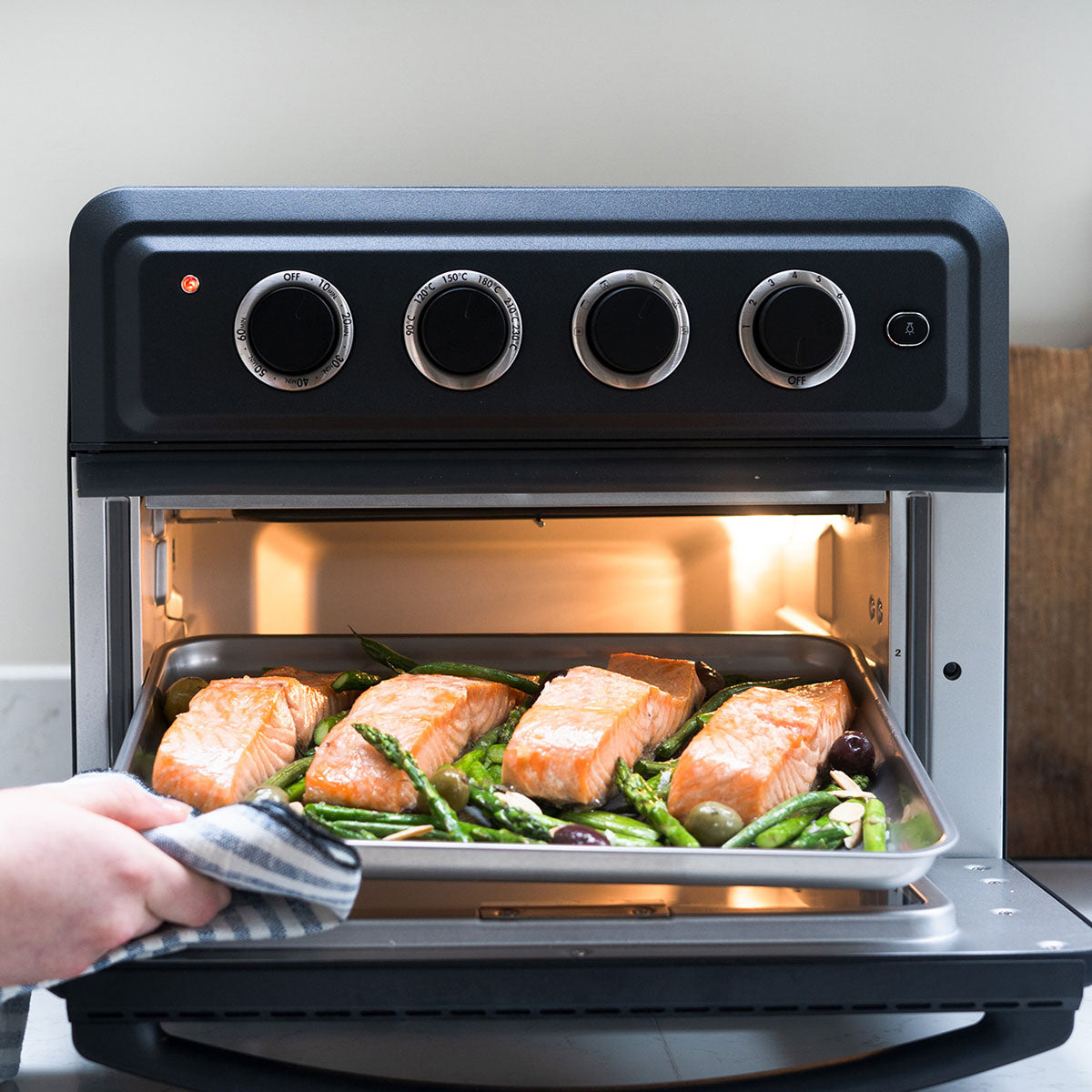 Open Boxed/ Ex-Display - Cuisinart 17L Mini Air Fryer Oven - Black | TOA60U from Cuisinart - DID Electrical