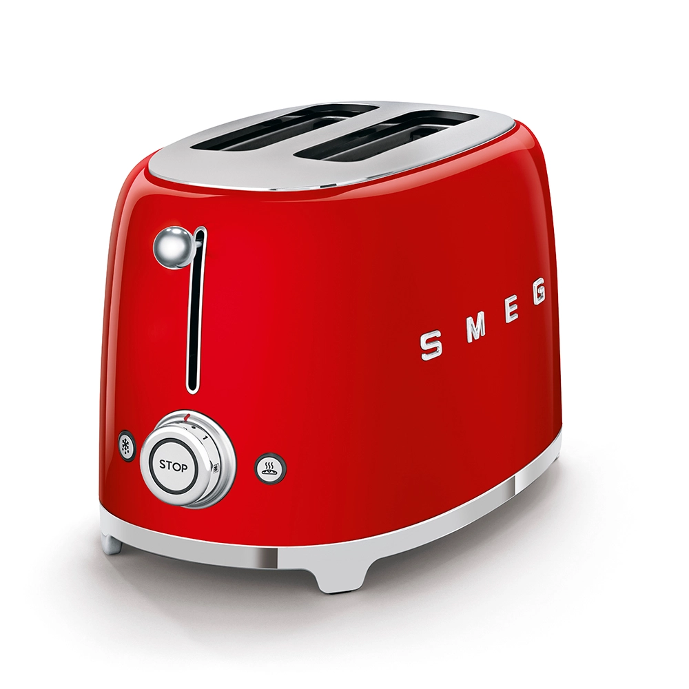 Smeg 950W 2 Slice Toaster - Red | TSF01RDUK from Smeg - DID Electrical