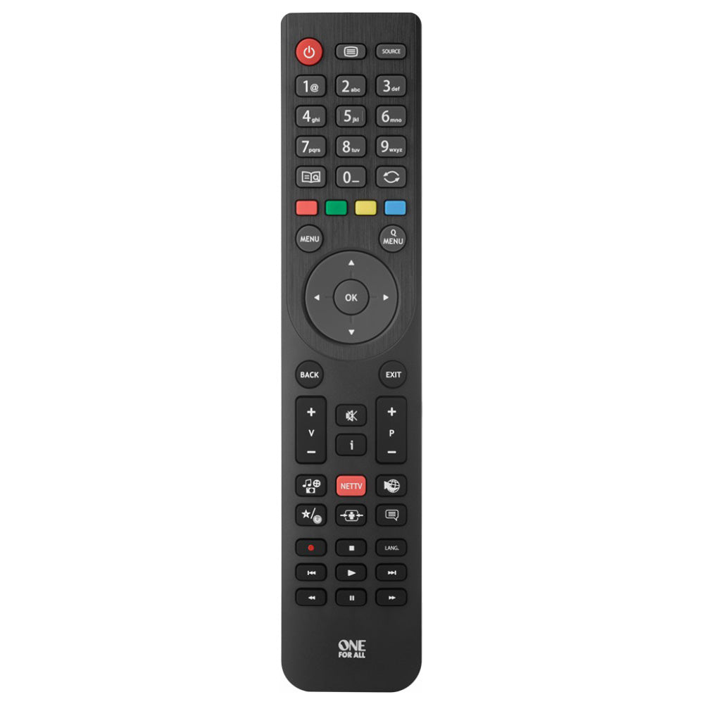 One For All Telefunken TV Replacement Remote Control - Black | URC1918 (7652080124092)