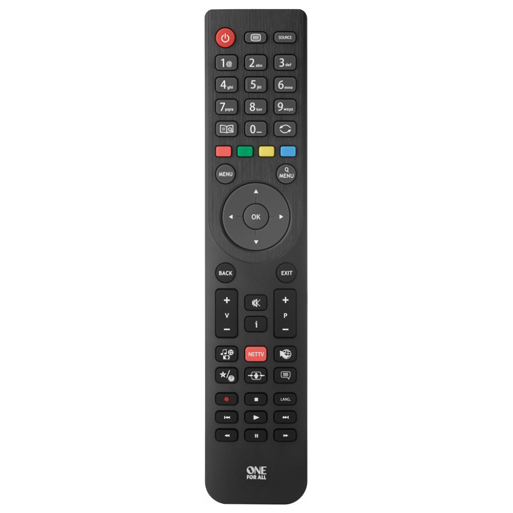 One For All Telefunken TV Replacement Remote Control - Black | URC1918 (7652080124092)