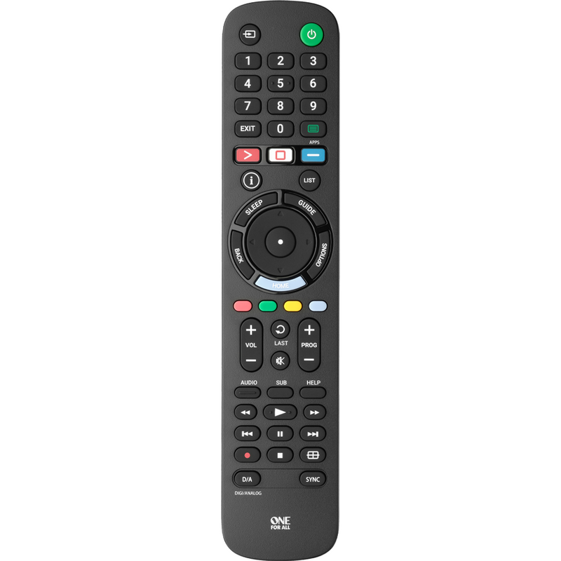 One For All Sony TV Replacement Remote Control - Black | URC4912 (7556633166012)