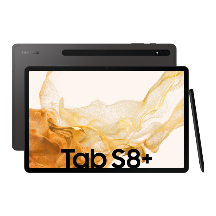 Samsung Galaxy Tab S8+ 12.4&quot; 8GB/128GB Wi-Fi Tablet - Graphite | SM-X800NZAAEUB (7559994147004)