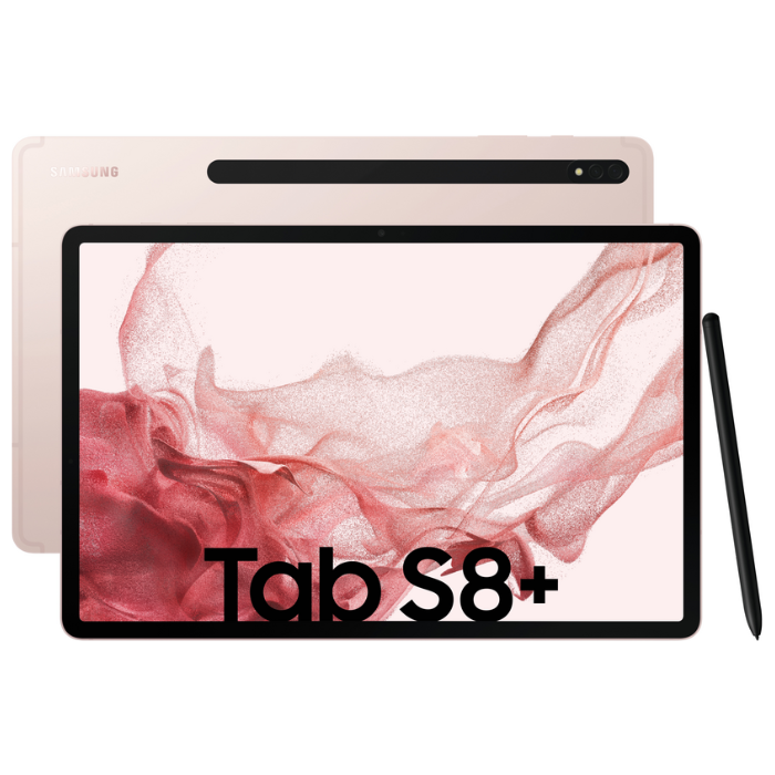 Samsung Galaxy Tab S8+ 12.4" 8GB/256GB Wi-Fi Tablet - Pink Gold | SM-X800NIDBEUB (7574453223612)
