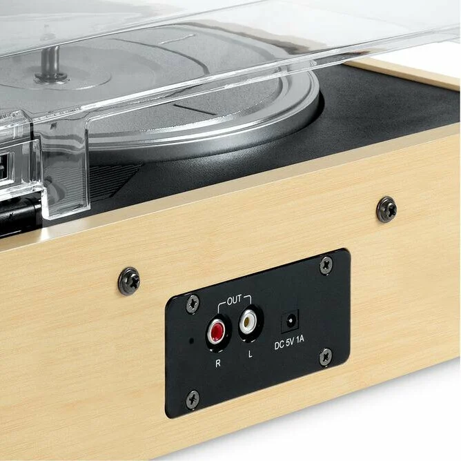 Victrola Eastwood Portable Dual Bluetooth Turntable - Bamboo &amp; Black | VTA-72-BAM-EU (7673033261244)