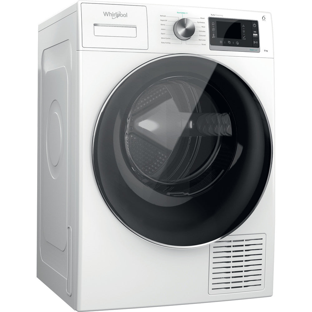 Whirlpool 9KG Freestanding Condenser Heat Pump Tumble Dryer - White | W6D94WRUK (7578866974908)