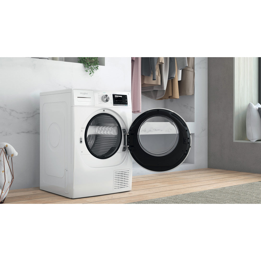 Whirlpool 9KG Freestanding Condenser Heat Pump Tumble Dryer - White | W6D94WRUK (7578866974908)