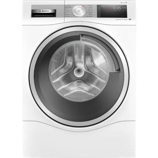 Bosch Serie 8 10KG/6KG 1400 Spin Freestanding Washer Dryer - White | WDU8H541GB from Bosch - DID Electrical