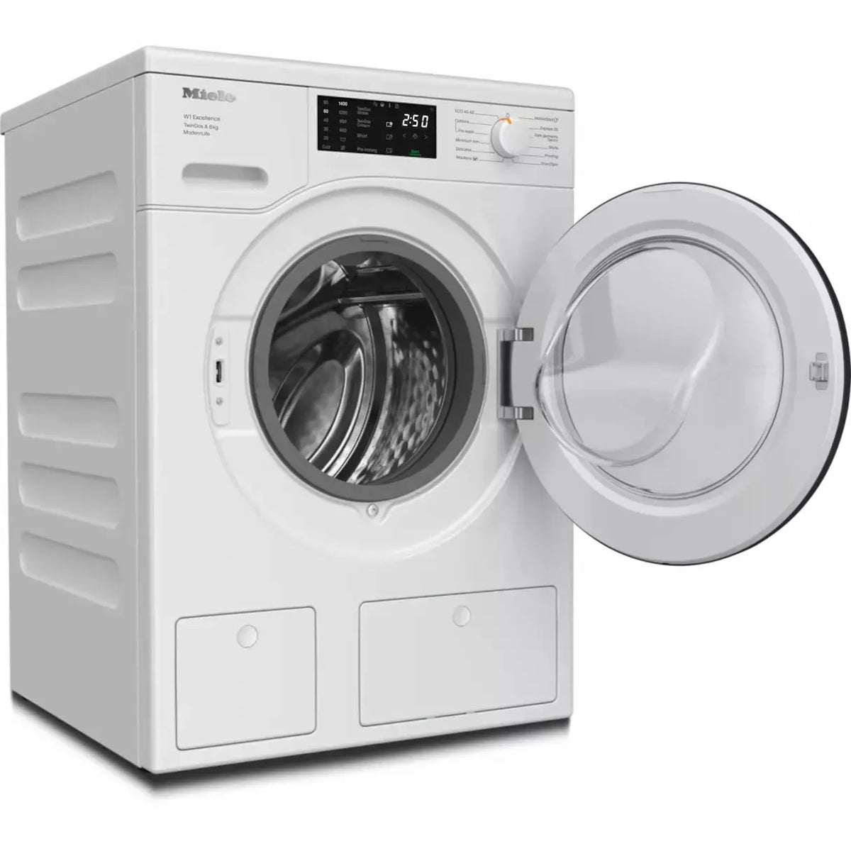 Miele 8KG 1400 Spin Freestanding Washing Machine - Lotus White | WED 665 (7567990194364)