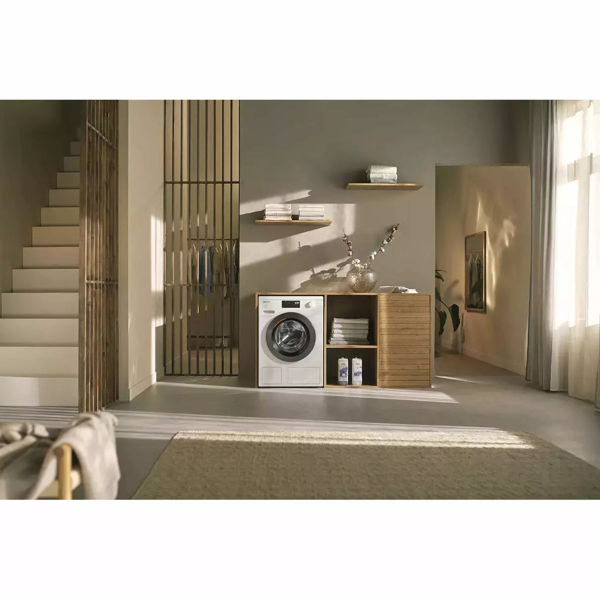Miele 8KG 1400 Spin Freestanding Washing Machine - Lotus White | WED 665 (7567990194364)